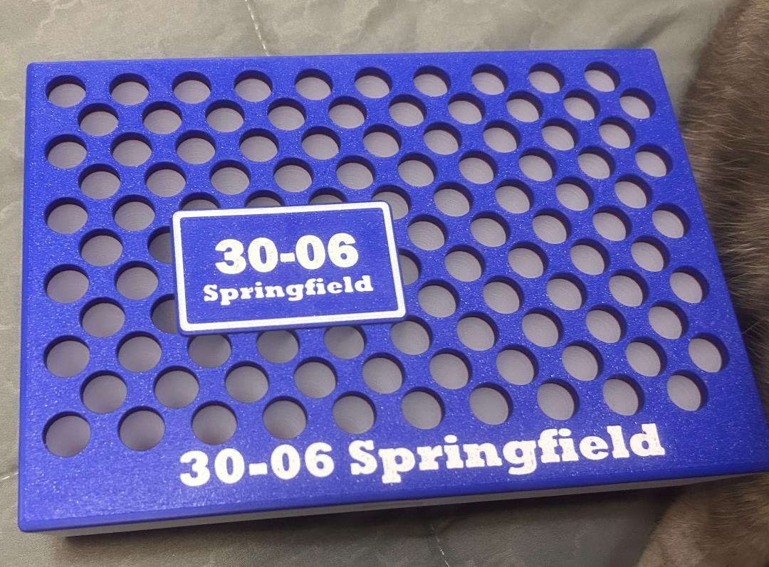 30-06 Springfield Ammo Insert & Tag